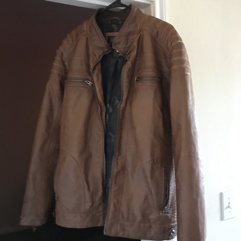 Buckle Black men’s leather jacket